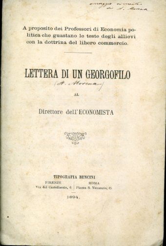 A proposito dei Professori di Economia politica che guastano le …