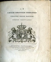 Ad Carolum Emmanuelem Ferdinandum Subalpinae Galliae Principem Cortex Peruvianus