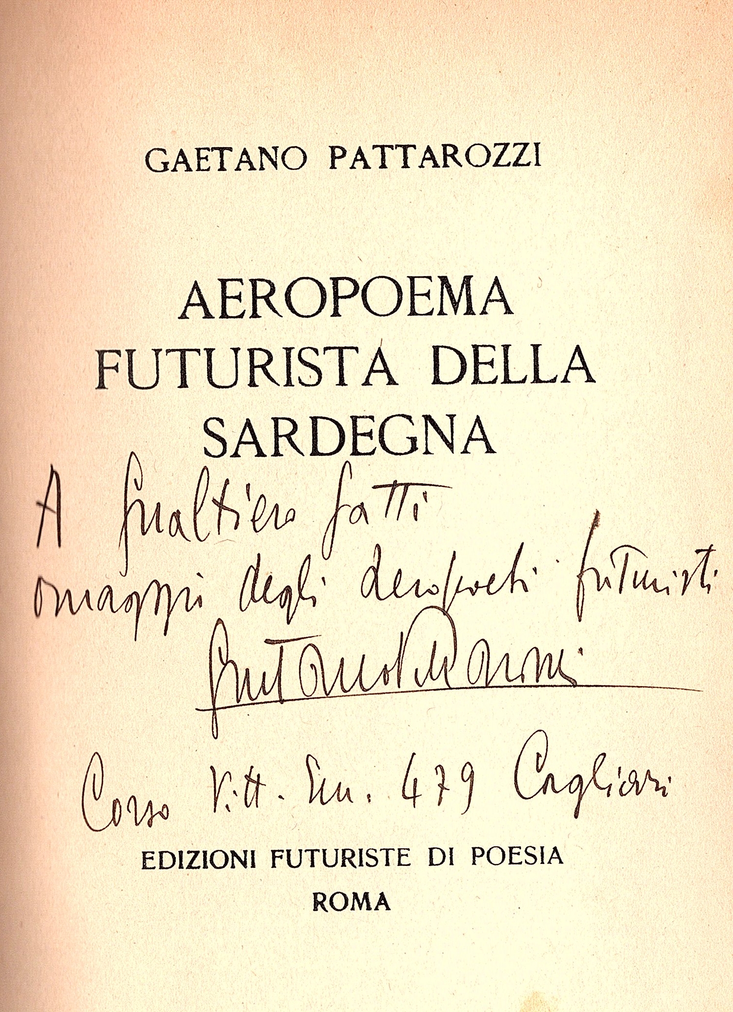 Aeropoema futurista della Sardegna