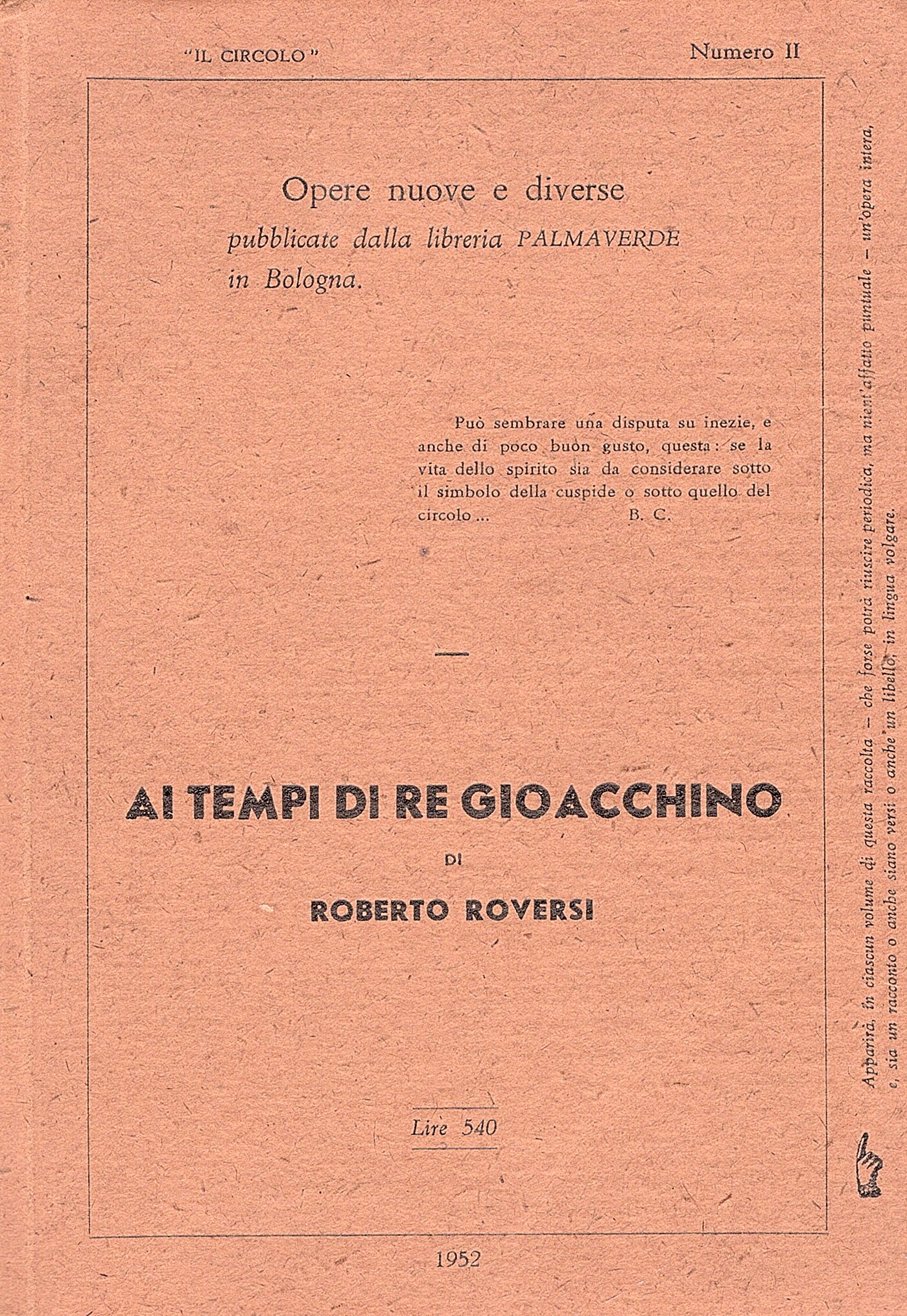 Ai tempi di Re Gioacchino