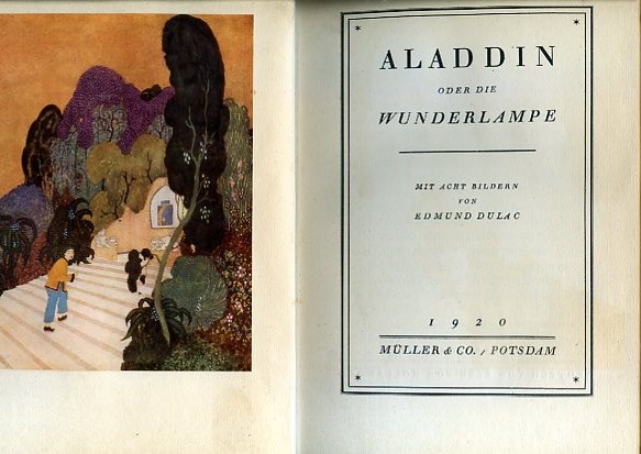 Aladdin oder die Wunderlampe. Mit acht Bildern von Edmund Dulac
