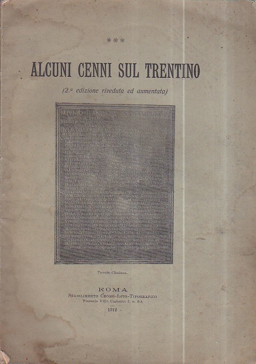 Alcuni cenni sul Trentino (2a edizione riveduta ed aumentata)