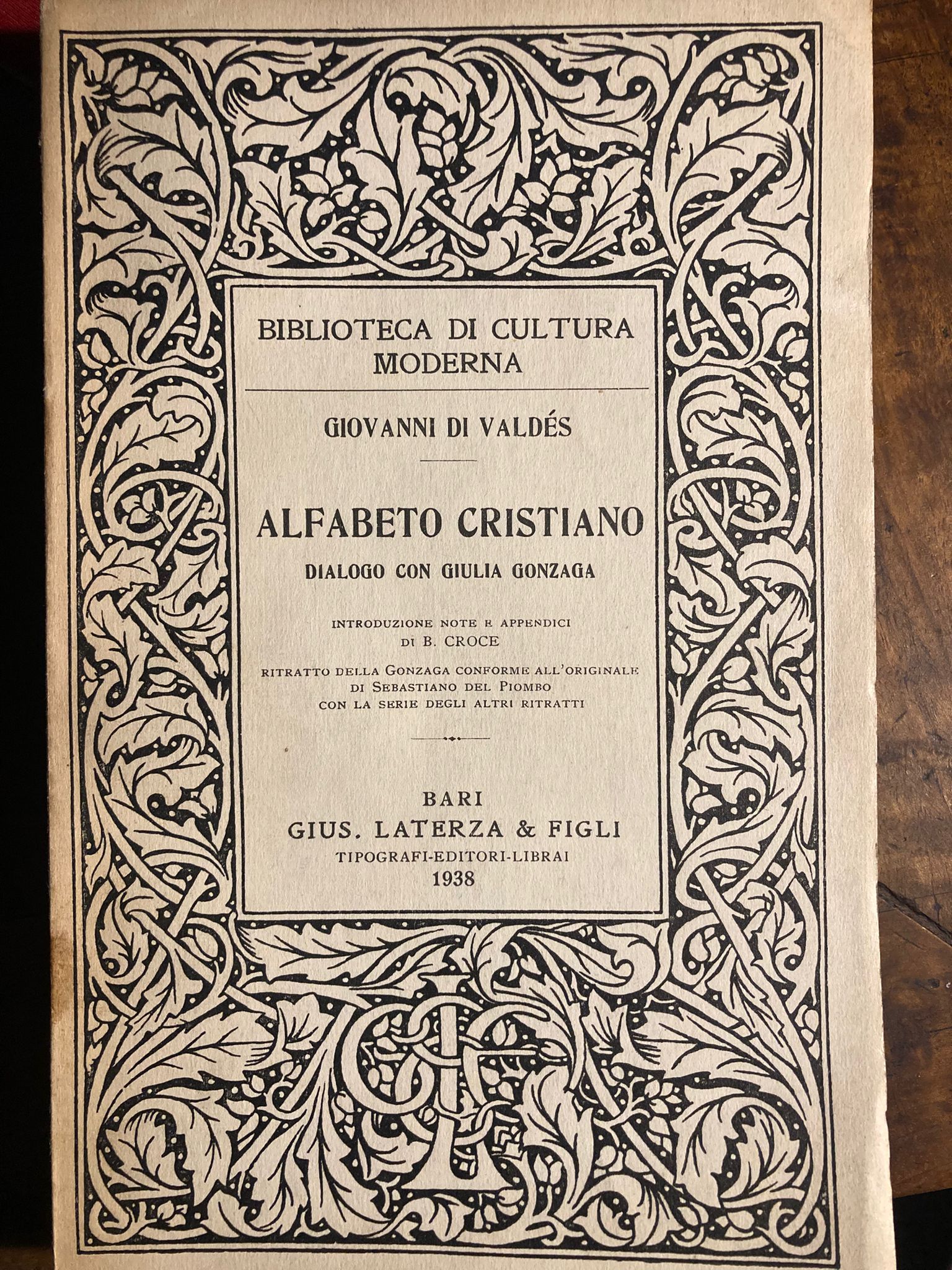 Alfabeto cristiano. Dialogo con Giulia Gonzaga. Introduzione, note e appendici …