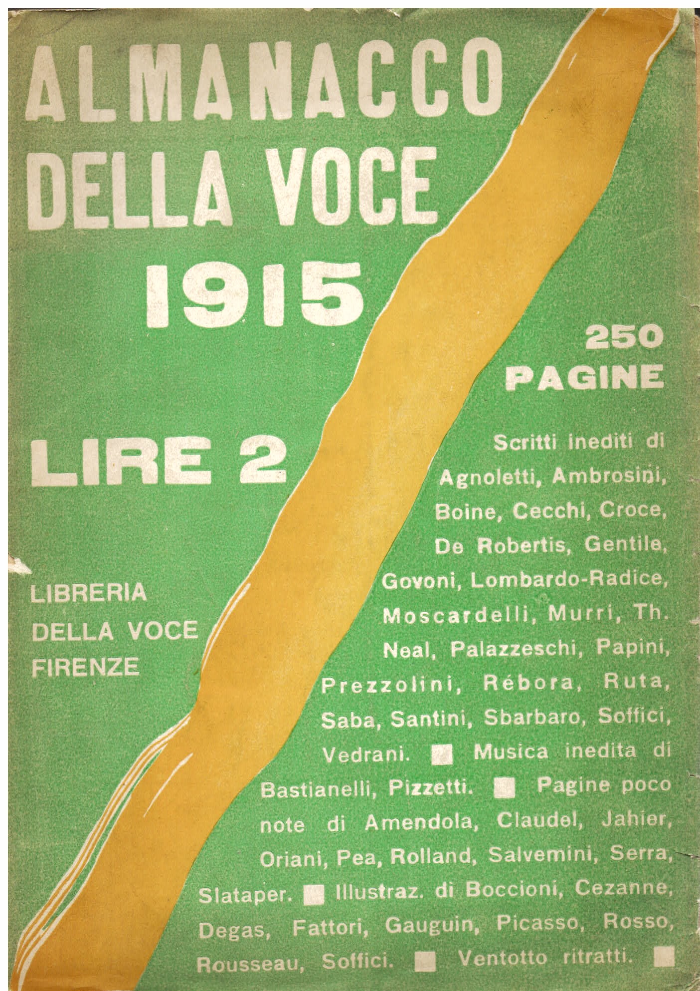 Almanacco della Voce 1915. Scritti inediti di Agnoletti, Ambrosini, Cecchi, …