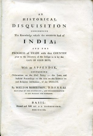 An Historical Disquisition concerning the Knowledge which the Ancients had …
