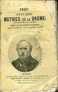 Annuaire Mathieu (de la Drôme) indicateur du temps rédigé par …