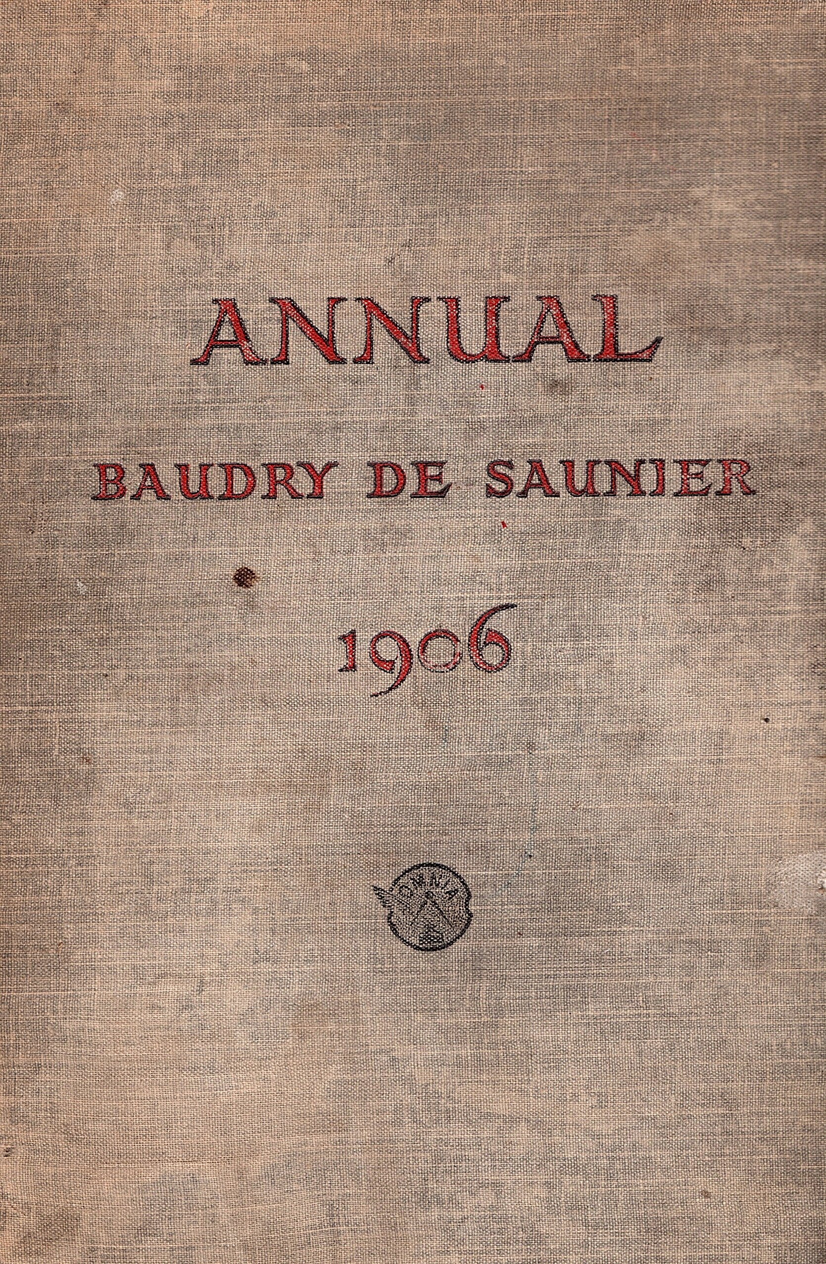 Annual Baudry de Saunier 1906