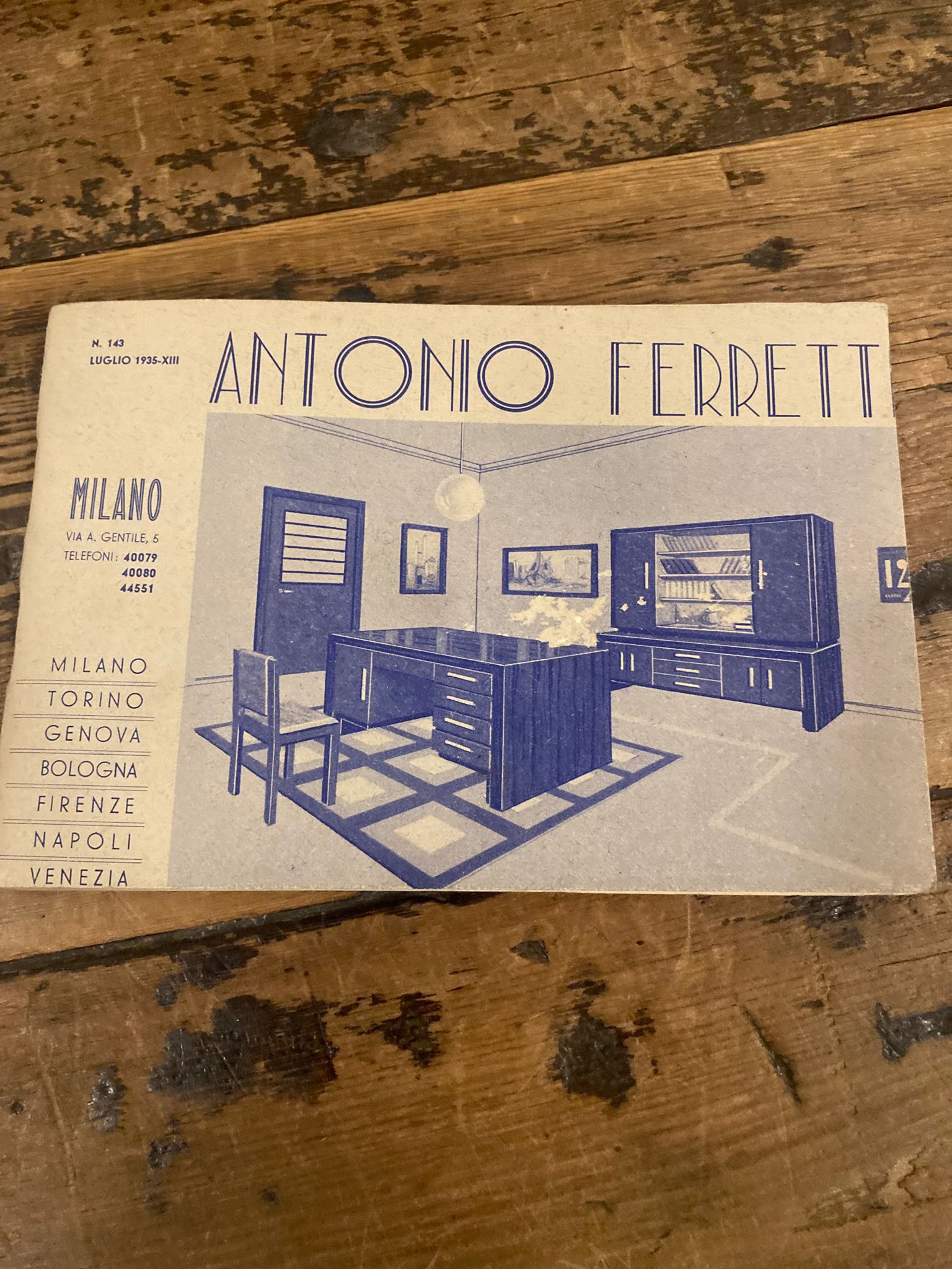 Antonio Ferretti. Arredamenti in ogni stile. Rilievi, progetti, preventivi. Mobili …