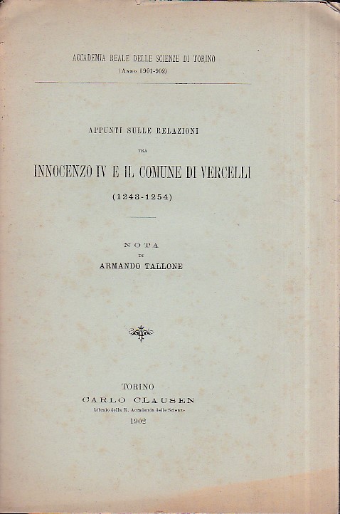 Appunti sulle relazioni tra Innocenzo IV e il Comune di …