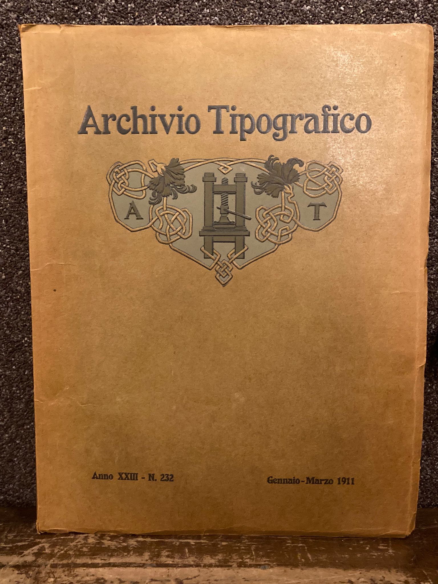 Archivio Tipografico. Rivista tecnica Trimestrale dedicata alle Arti Grafiche. Anno …