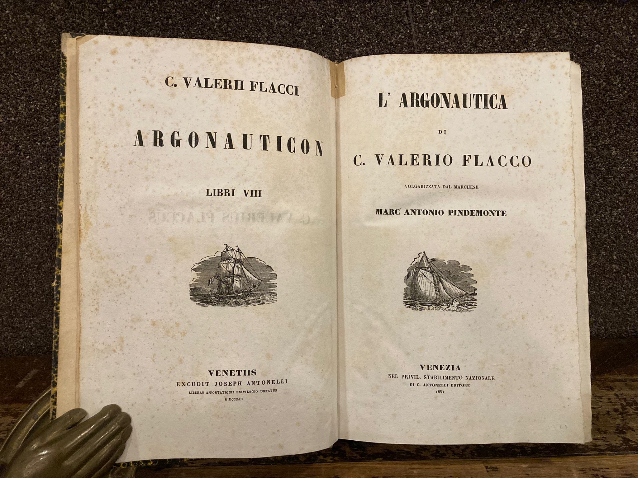 Argonauticon. L'Argonautica Volgarizzata dal marchese Marc'Antonio Pindemonte