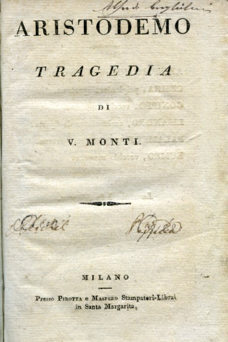 Aristodemo. Tragedia