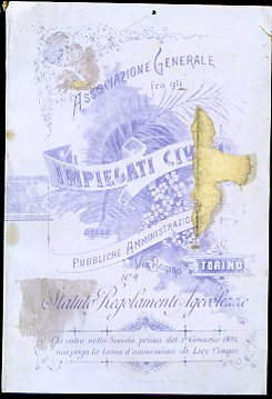 Associazione generale fra gli impiegati civili delle pubbliche amministrazioni. Torino, …