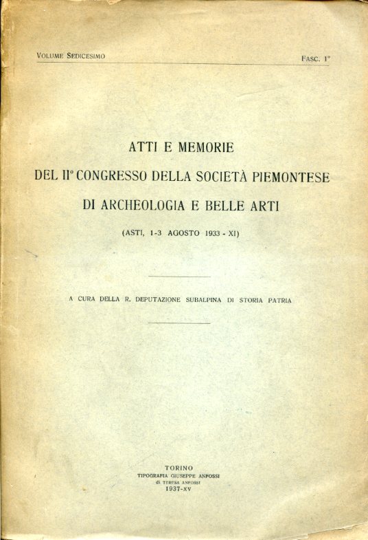Atti e Memorie del II° Congresso della Società Piemontese di …
