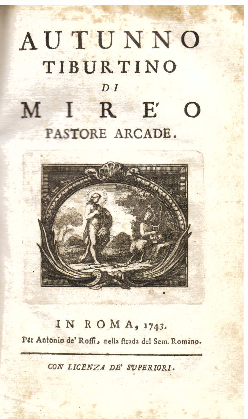 Autunno tiburtino di Miréo pastore arcade