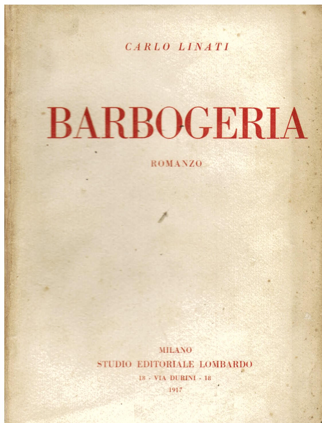 Barbogeria. Romanzo