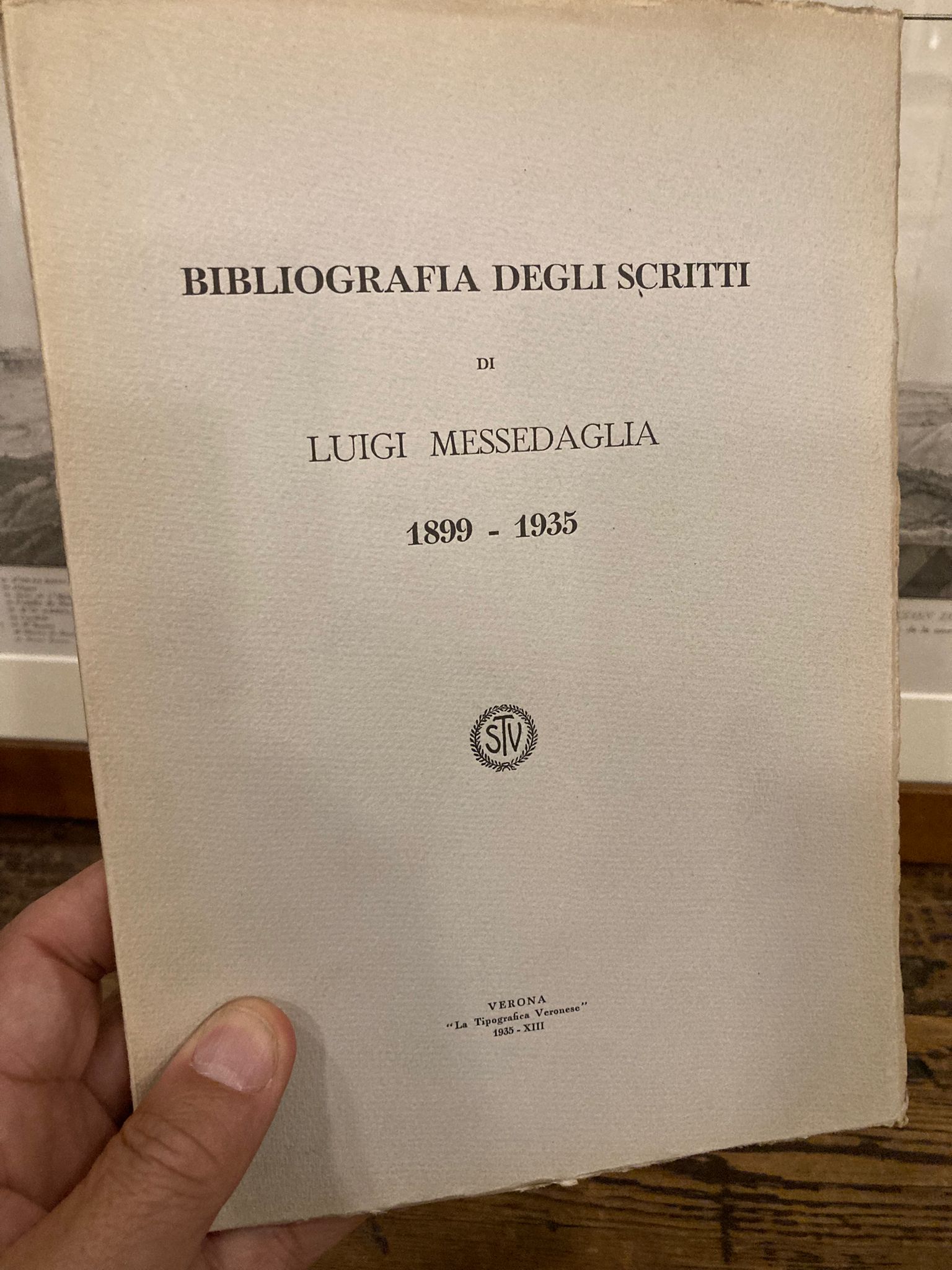 Bibliografia degli scritti di Luigi Messedaglia 1899-1935