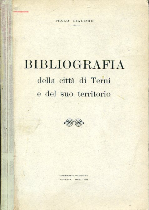 Bibliografia della città di Terni e del suo territorio