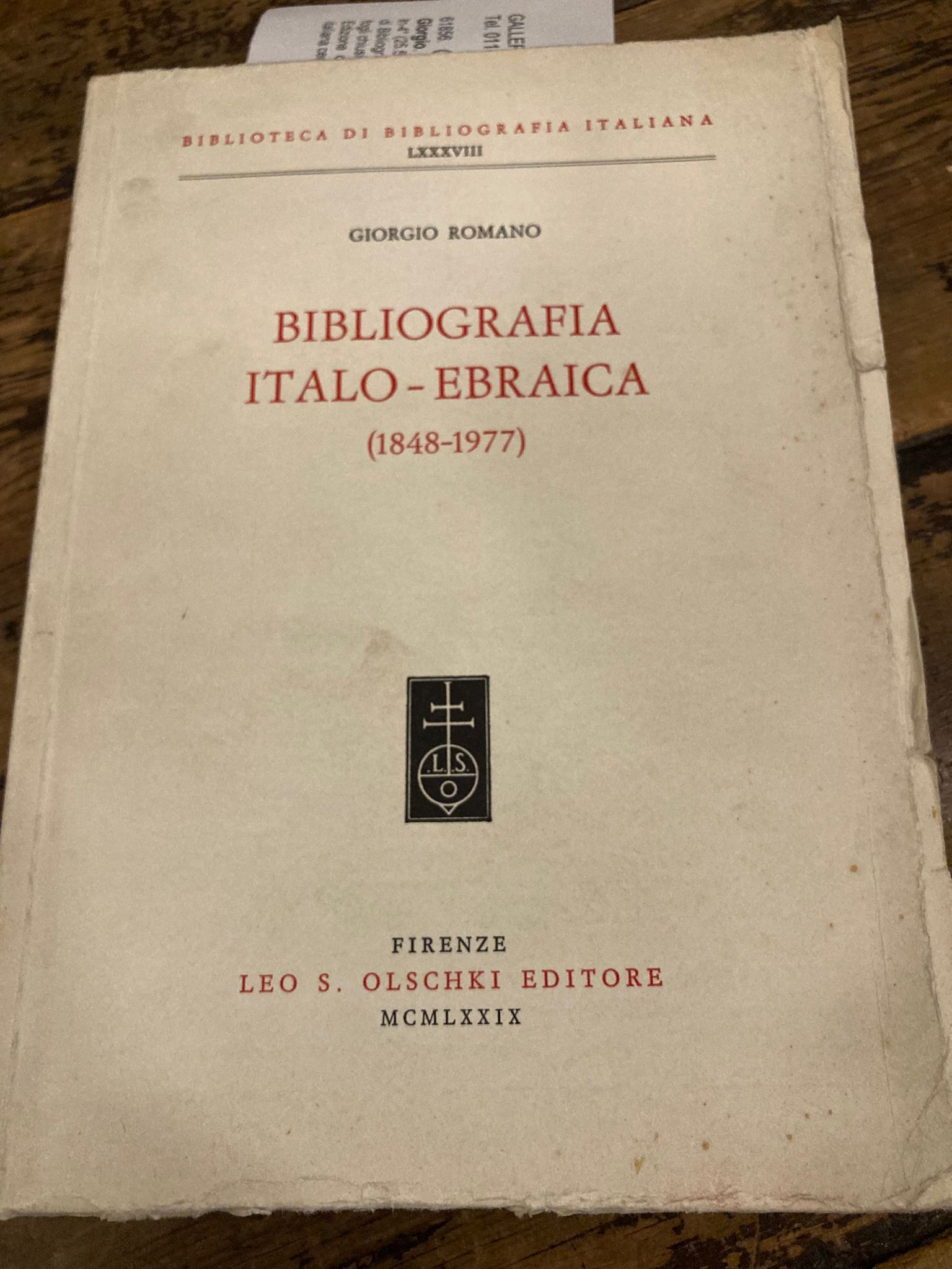 Bibliografia Italo-Ebraica (1848-1977)