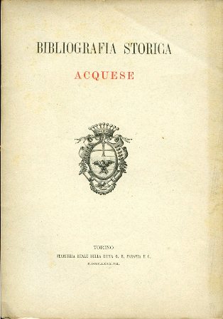 Bibliografia storica acquese