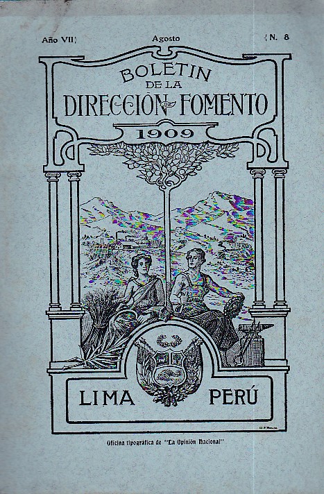 Boletin de la Dirección de Fomento 1909. Lima Perù. Año …