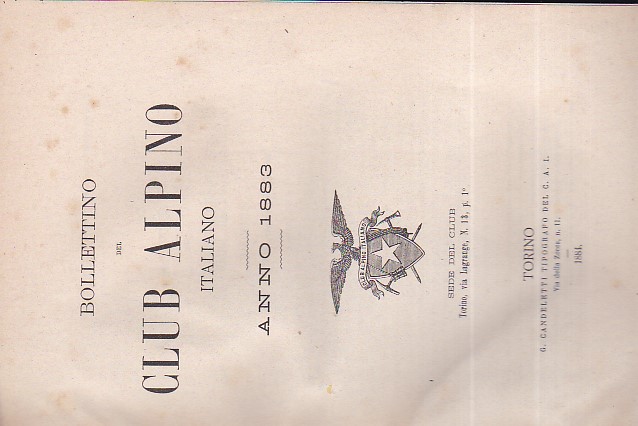 Bollettino del Club Alpino Italiano. Anno 1883