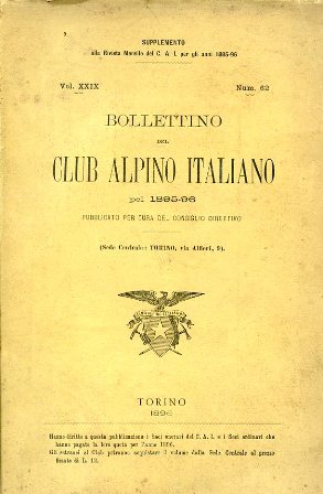 Bollettino del Club Alpino Italiano pel 1895 - 96 pubblicato …