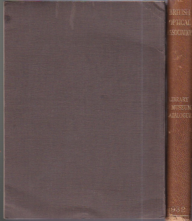 British Optical Association Library and Museum Catalogue