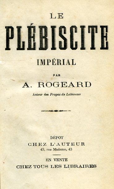 Brochures politiques [Miscellanea di scritti storici e politici sulla Francia, …