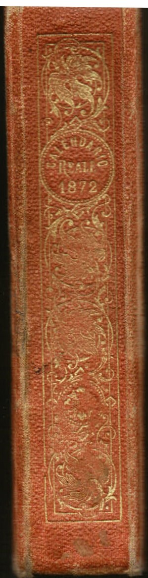 Calendario Reale per l'anno 1872