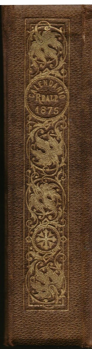 Calendario Reale per l'anno 1875