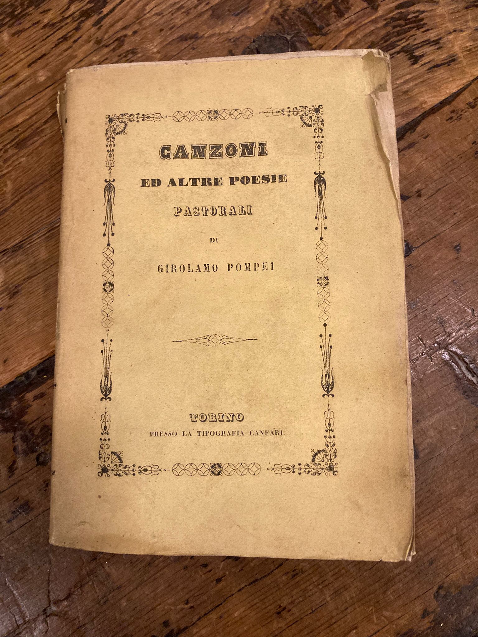 Canzoni ed altre poesie pastorali