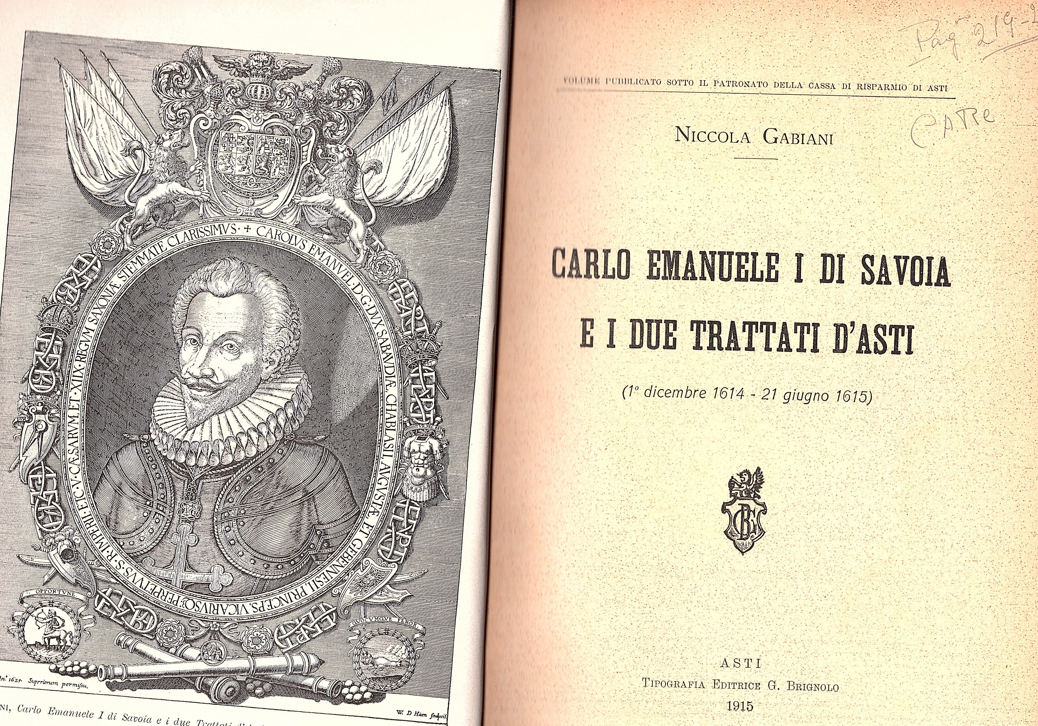 Carlo Emanuele I di Savoia e i due Trattati di …