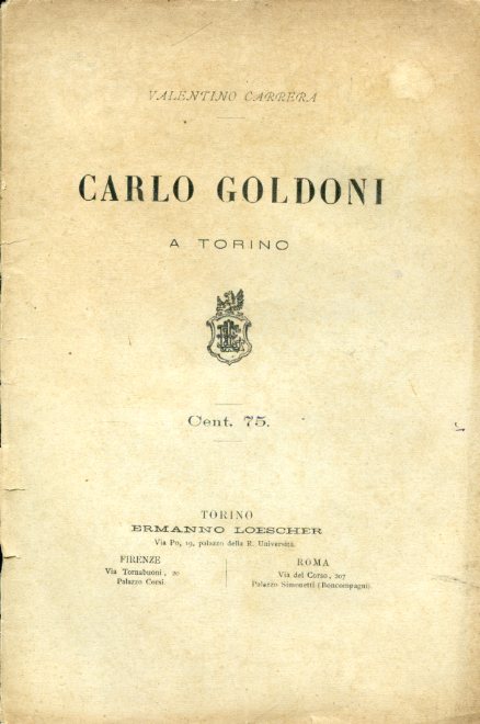 Carlo Goldoni a Torino