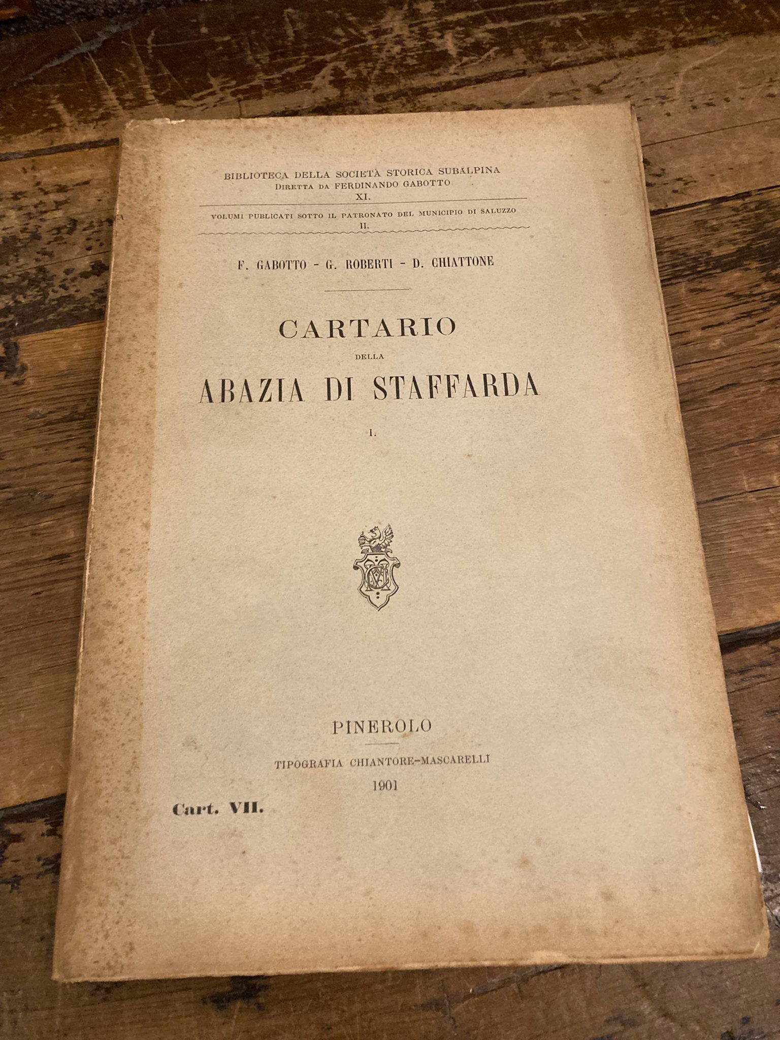 Cartario della Abazia di Staffarda I