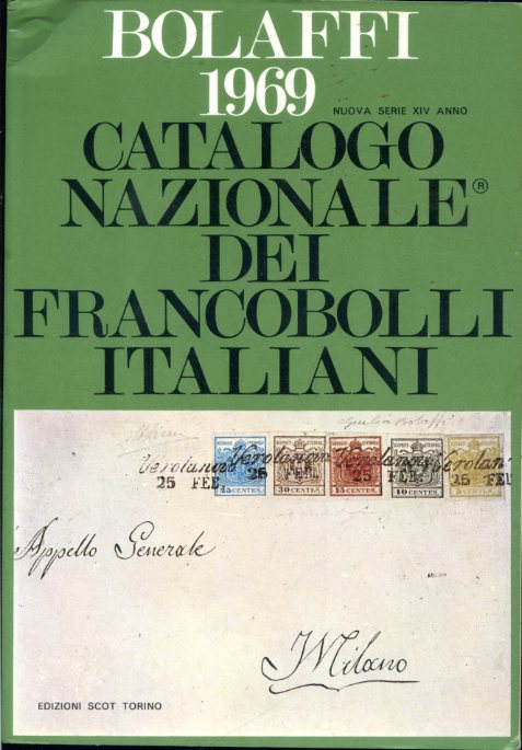 Catalogo Nazionale dei Francobolli Italiani Bolaffi 1969. Nuova serie XIV …