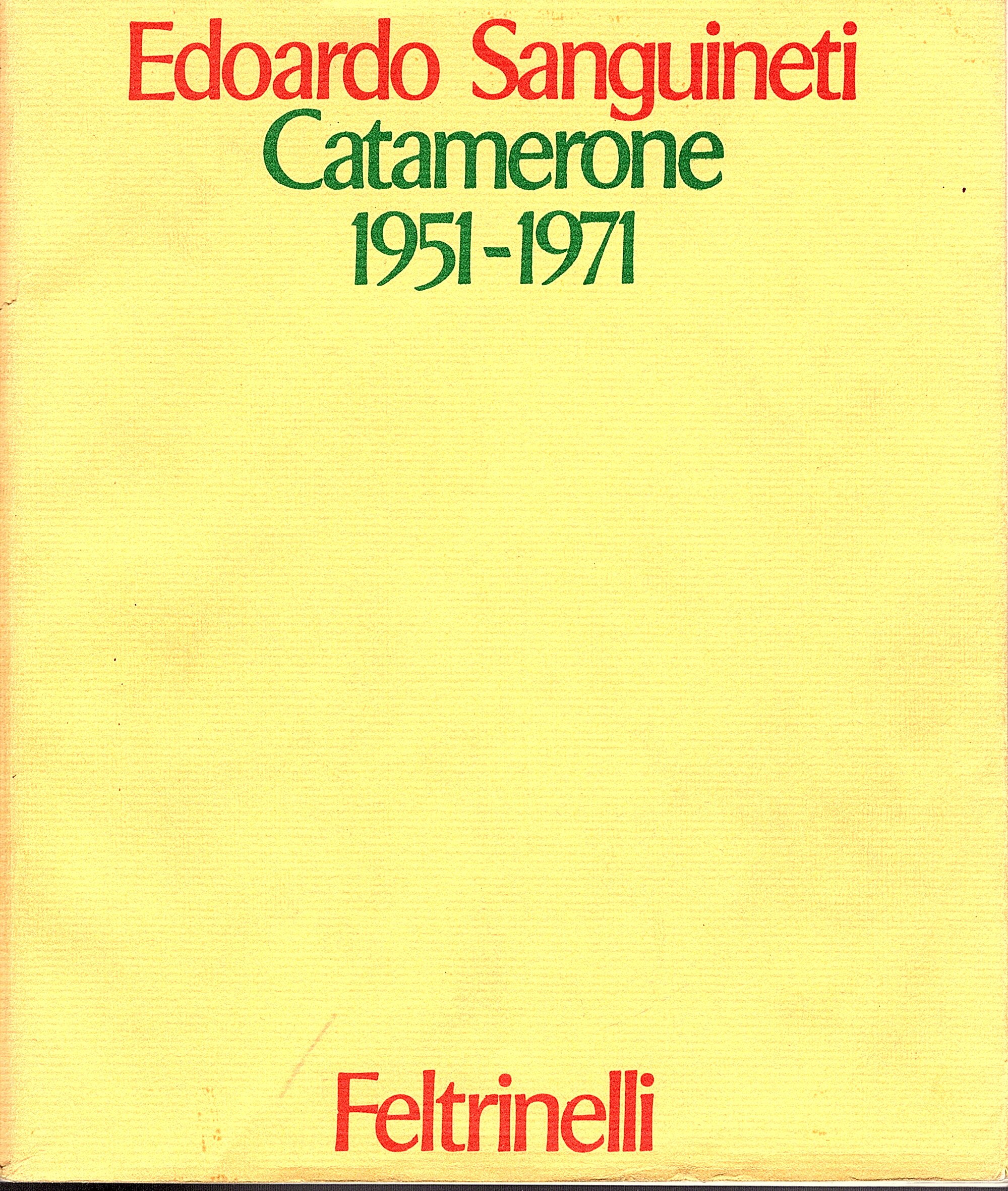 Catamerone. 1951-1971