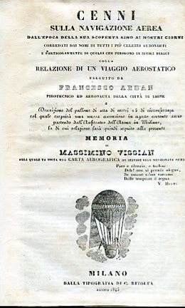 Cenni sulla navigazione aerea dall'epoca della sua scoperta sino ai …