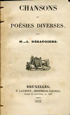 Chansons et Poésies diverses