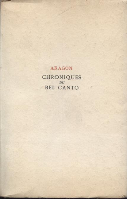 Chroniques du Bel Canto