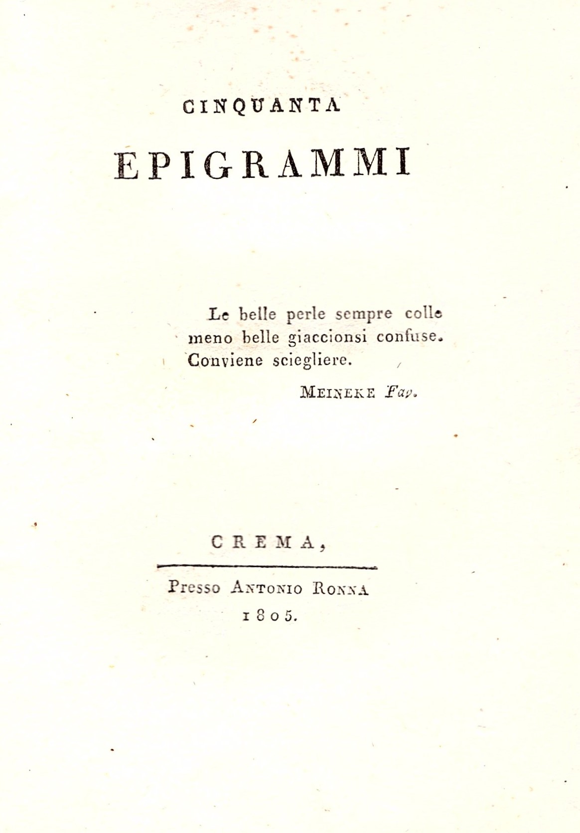 Cinquanta epigrammi