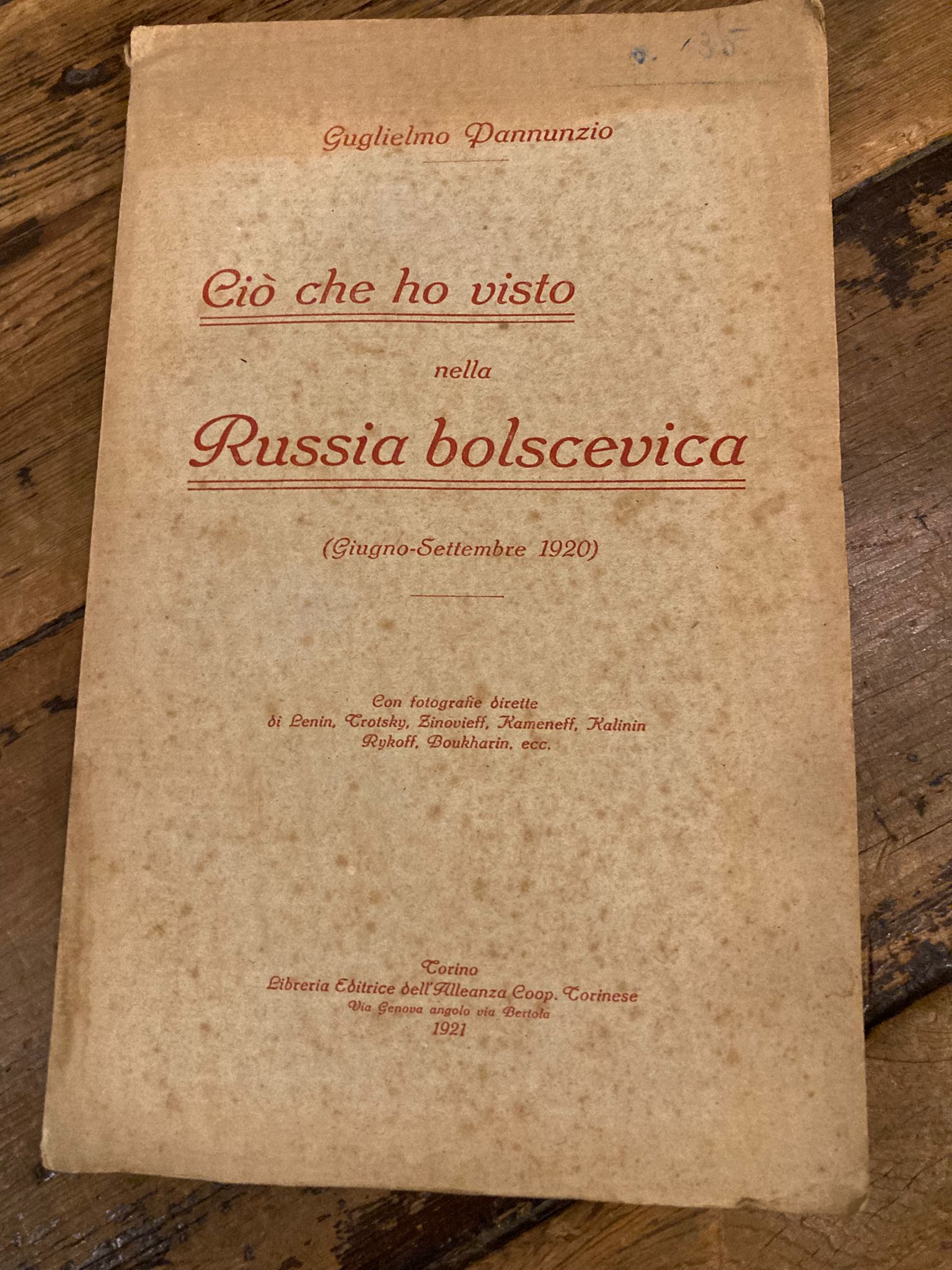 Ciò che ho visto nella Russia Bolscevica (Giugno-Settembre 1920). Il …