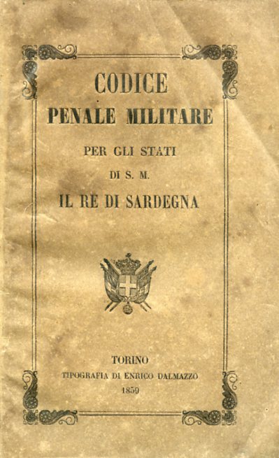 Codice Penale Militare per gli Stati di S. M. il …