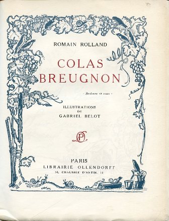 Colas Breugnon. Illustrations de Gabriel Belot