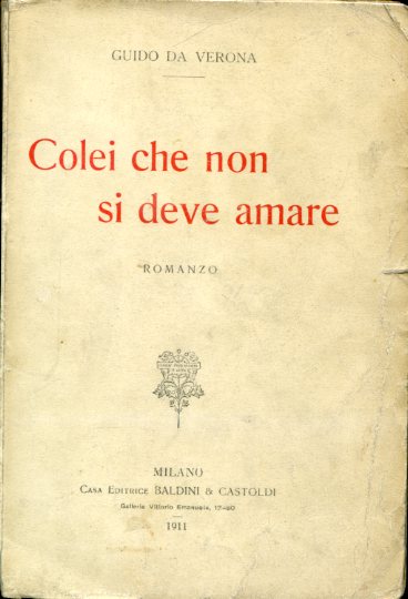 Colei che non si deve amare. Romanzo