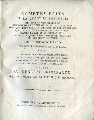 Comptes faits de la quantité des pièces qui revient mensuellement …