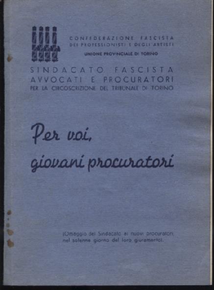 Confederazione Fascista dei Professionisti e degli Artisti. Unione Provinciale di …