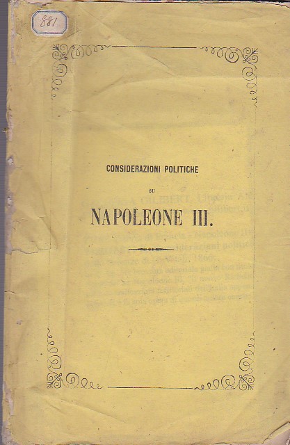 Considerazioni politiche su Napoleone III