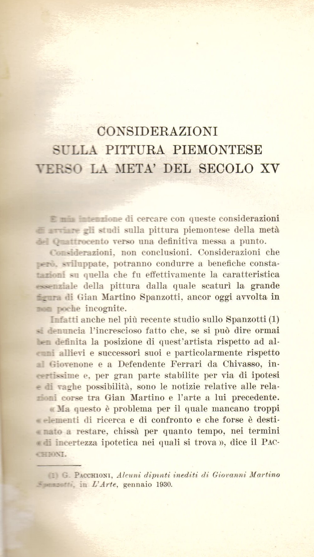 Considerazioni sulla pittura piemontese verso la metà del secolo XV