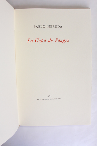 Copa de Sangre.(Poemas en prosa)